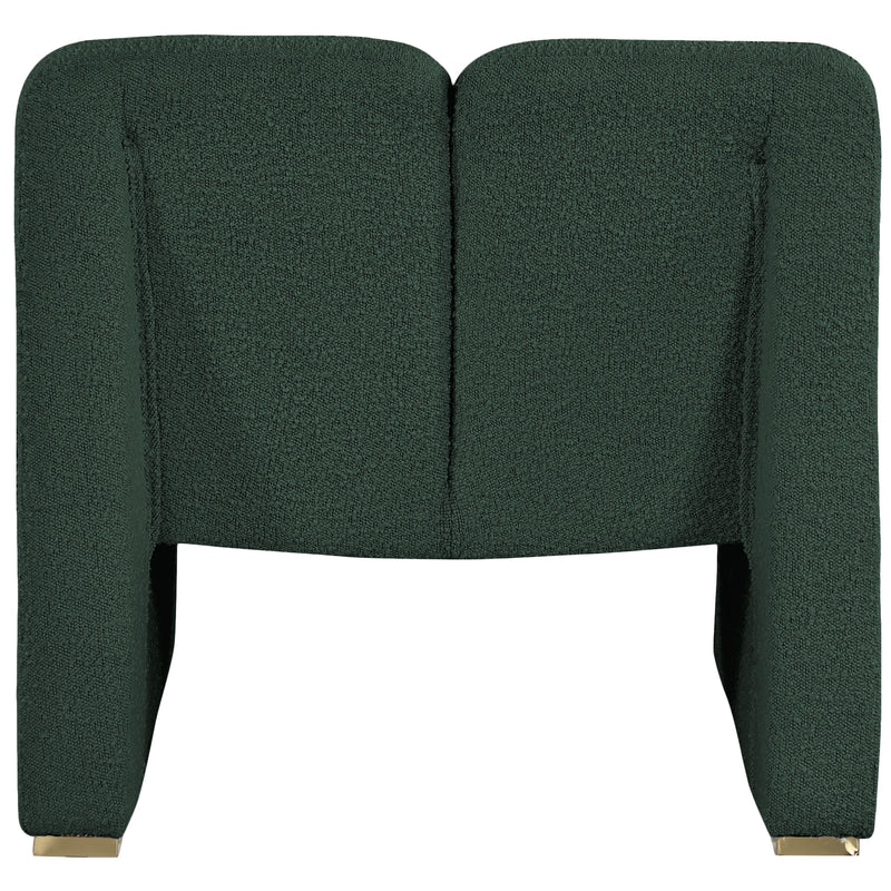 Meridian Alta Green Boucle Fabric Accent Chair IMAGE 3
