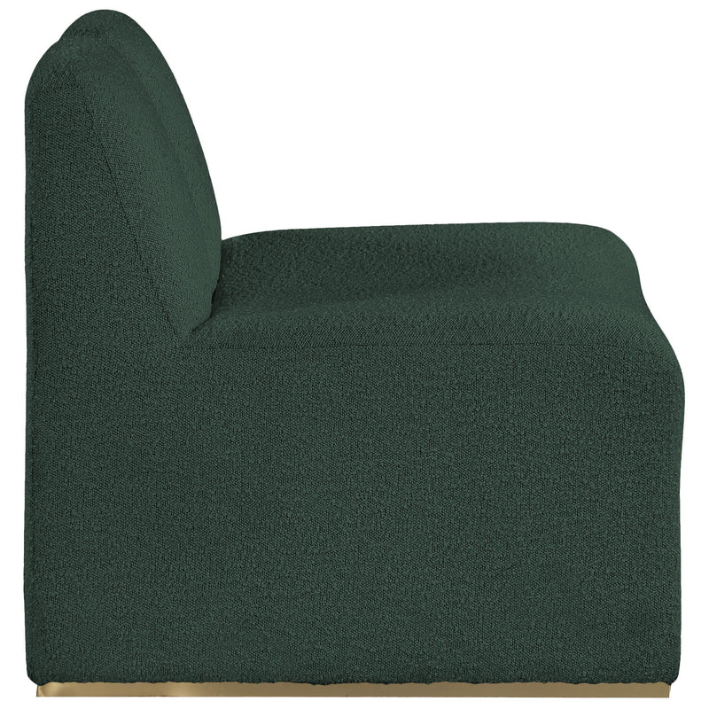 Meridian Alta Green Boucle Fabric Accent Chair IMAGE 5
