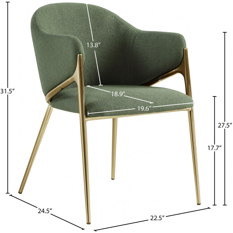 Diamond Modern Furniture Factory Direct Nial Dining Chair 559Green-C IMAGE 8