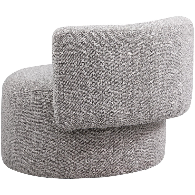 Meridian Como Taupe Boucle Fabric Accent Chair IMAGE 4