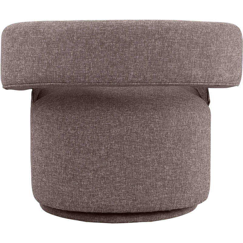 Diamond Modern Furniture Meridian Niya Swivel Fabric Accent Chair 598Brown IMAGE 3