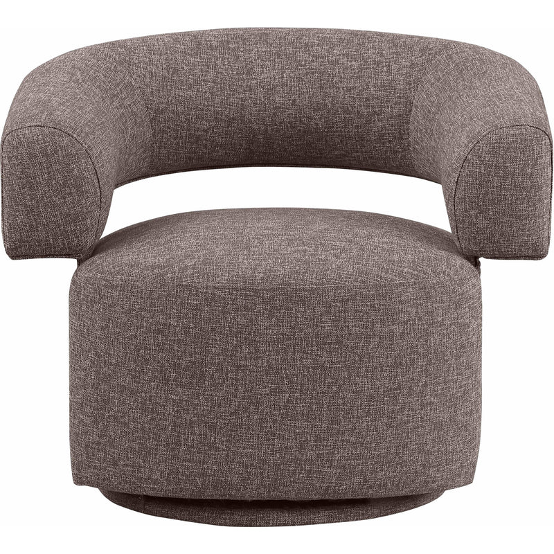 Diamond Modern Furniture Meridian Niya Swivel Fabric Accent Chair 598Brown IMAGE 5