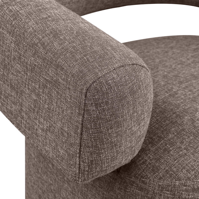 Diamond Modern Furniture Meridian Niya Swivel Fabric Accent Chair 598Brown IMAGE 7