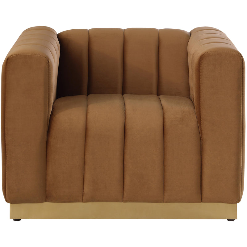 Meridian Marlon Saddle Velvet Chair IMAGE 5