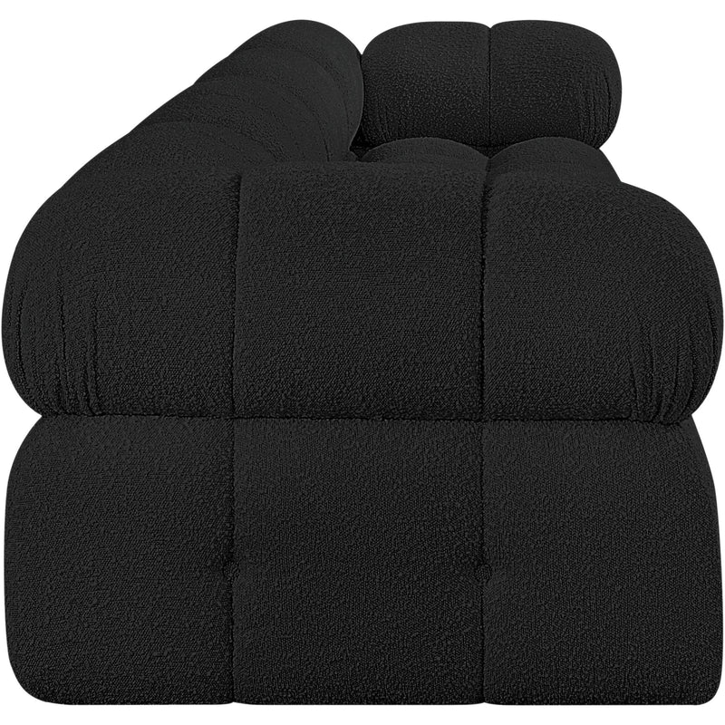 Meridian Ames Black Boucle Fabric Modular Sofa IMAGE 7