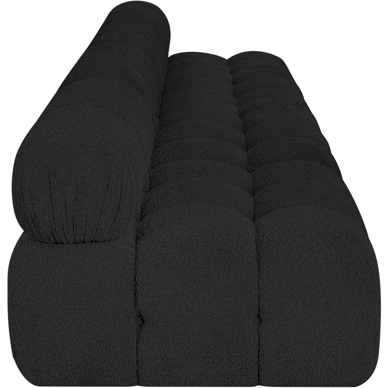 Meridian Ames Black Boucle Fabric Modular Sofa IMAGE 7