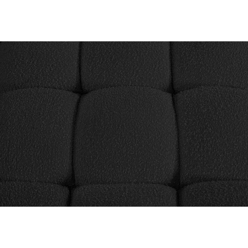 Meridian Ames Black Boucle Fabric Modular Sectional IMAGE 12