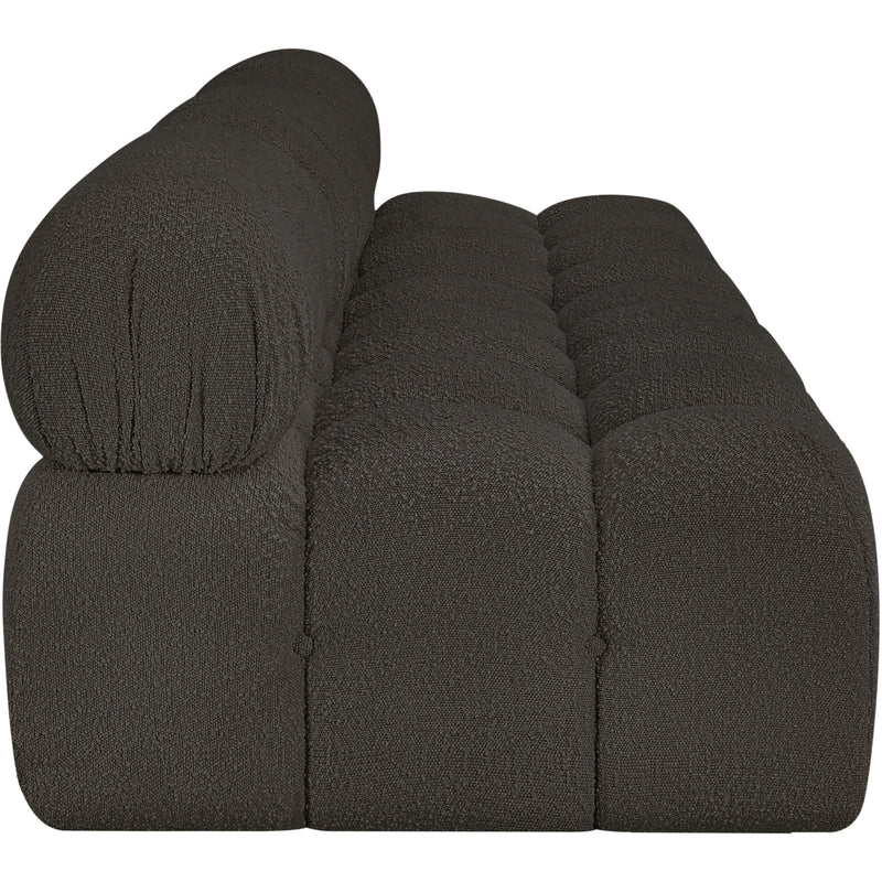 Meridian Ames Brown Boucle Fabric Modular Sofa IMAGE 7