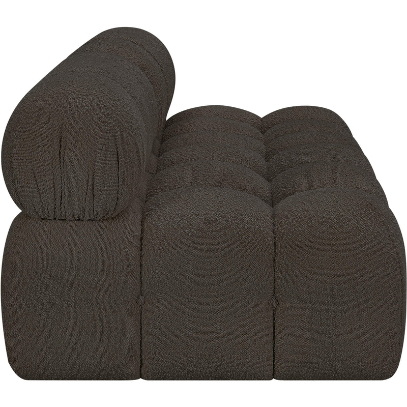 Meridian Ames Brown Boucle Fabric Modular Sofa IMAGE 7