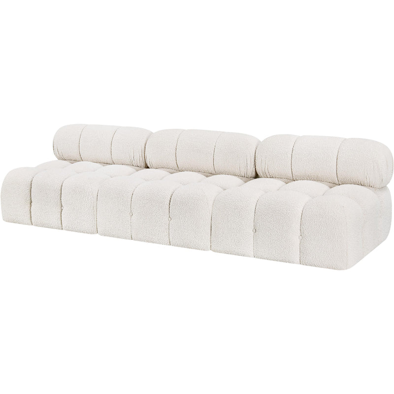 Meridian Ames Cream Boucle Fabric Modular Sofa IMAGE 6