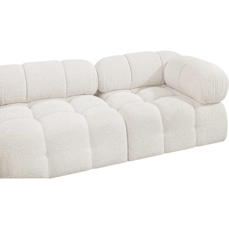 Meridian Ames Cream Boucle Fabric Modular Sofa IMAGE 8