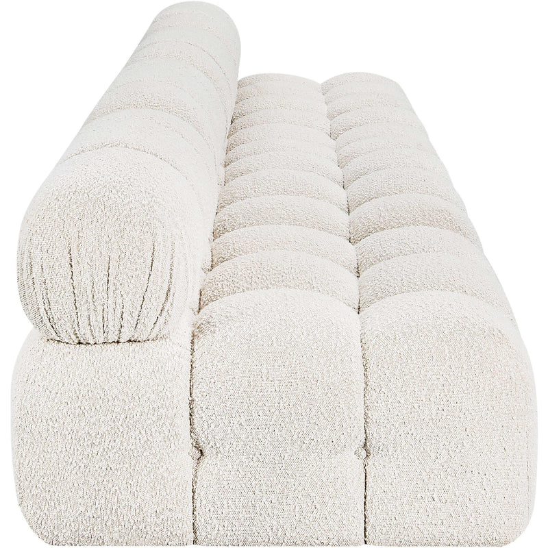 Meridian Ames Cream Boucle Fabric Modular Sofa IMAGE 7