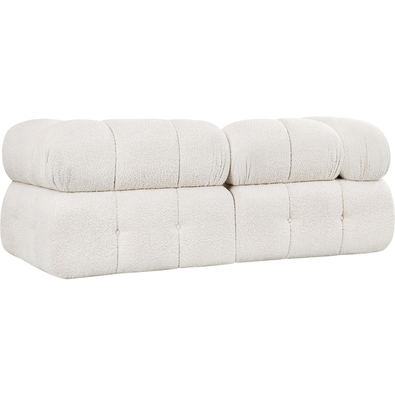 Meridian Ames Cream Boucle Fabric Modular Sofa IMAGE 6