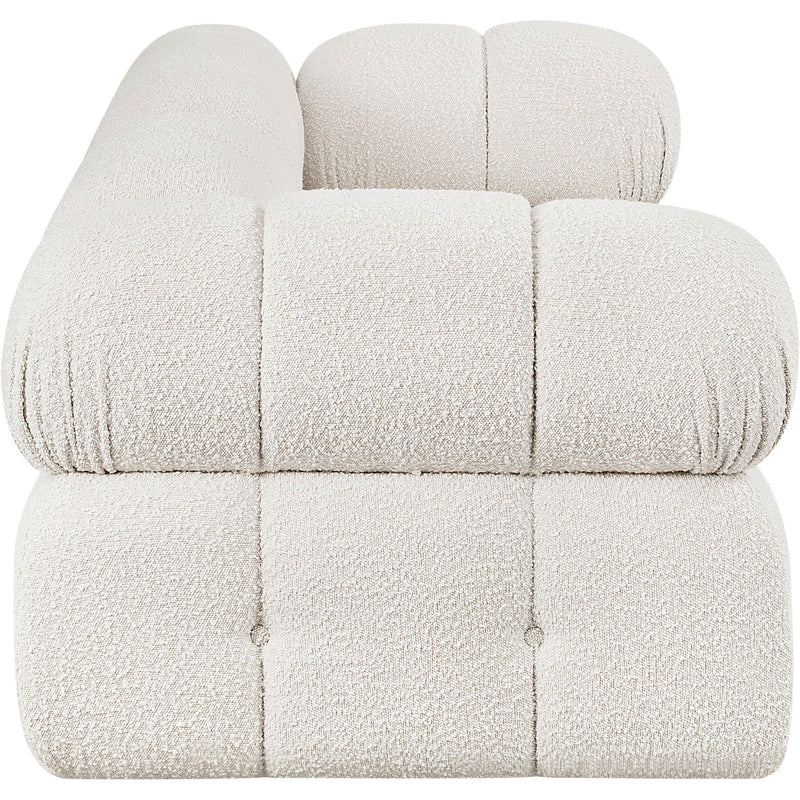 Meridian Ames Cream Boucle Fabric Modular Sofa IMAGE 7