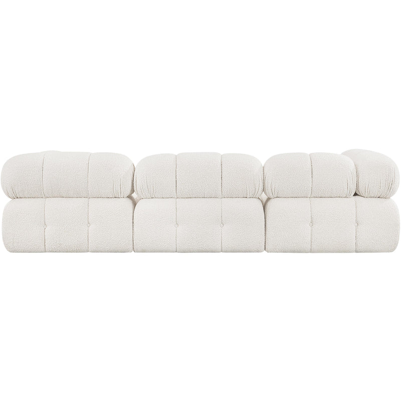 Meridian Ames Cream Boucle Fabric Modular Sectional IMAGE 3