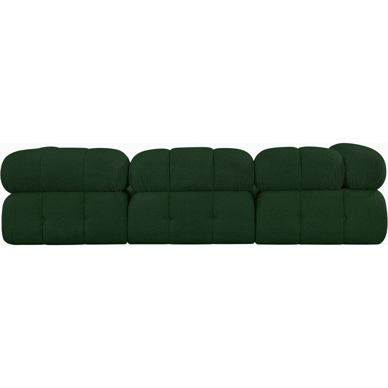 Meridian Ames Green Boucle Fabric Modular Sofa IMAGE 3