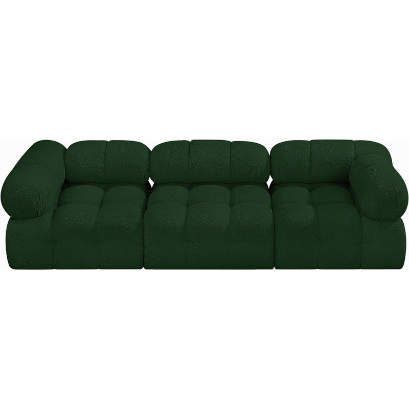 Meridian Ames Green Boucle Fabric Modular Sofa IMAGE 5