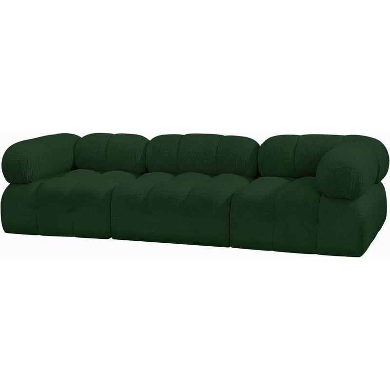 Meridian Ames Green Boucle Fabric Modular Sofa IMAGE 6