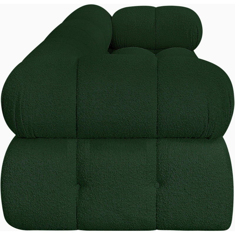 Meridian Ames Green Boucle Fabric Modular Sofa IMAGE 7