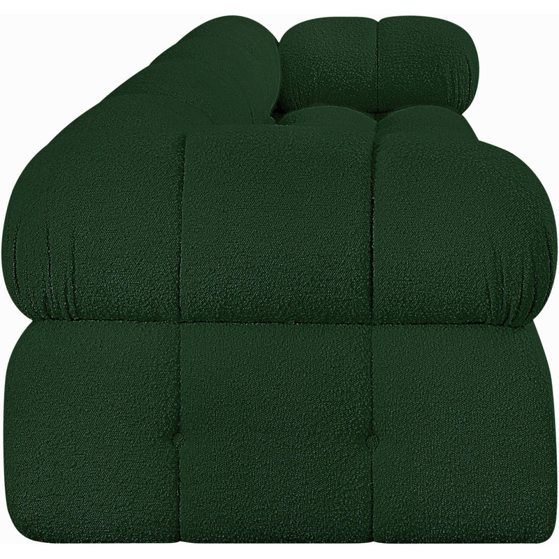 Meridian Ames Green Boucle Fabric Modular Sofa IMAGE 7