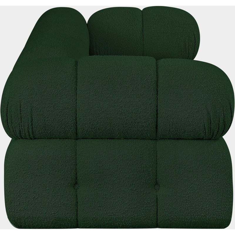 Meridian Ames Green Boucle Fabric Modular Sofa IMAGE 7