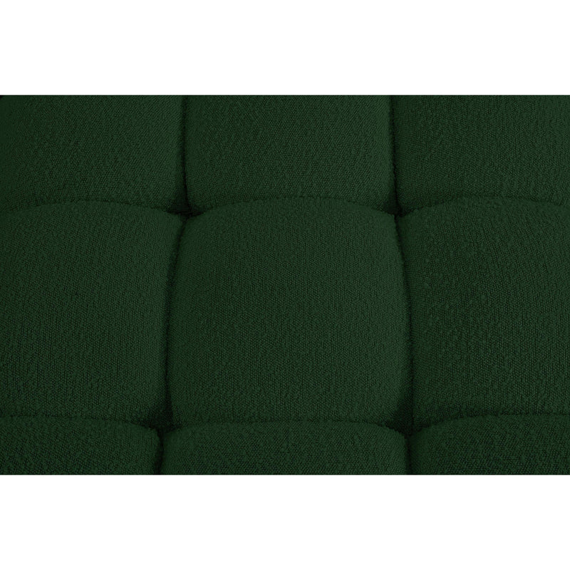 Meridian Ames Green Boucle Fabric Modular Sectional IMAGE 10