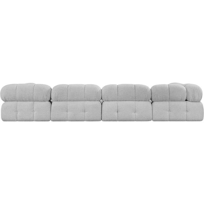 Meridian Ames Grey Boucle Fabric Modular Sofa IMAGE 3