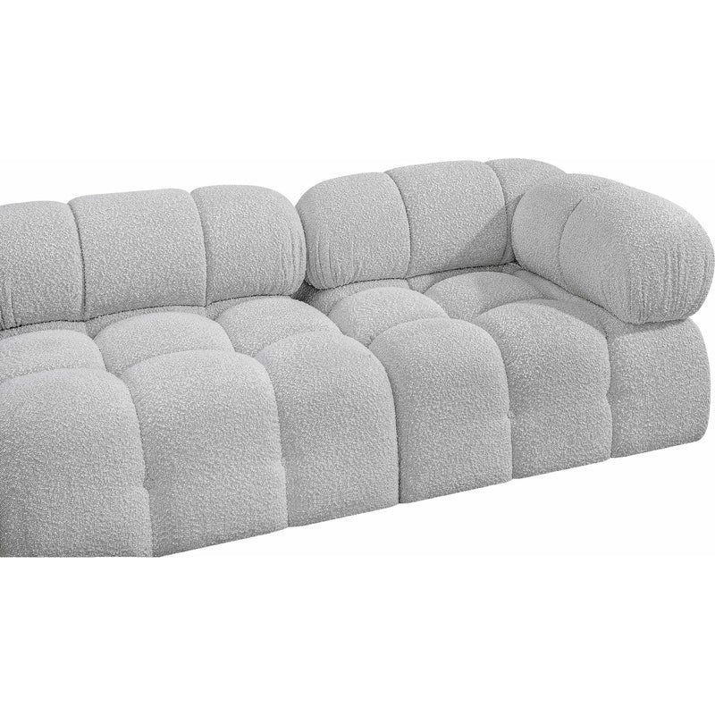 Meridian Ames Grey Boucle Fabric Modular Sofa IMAGE 8