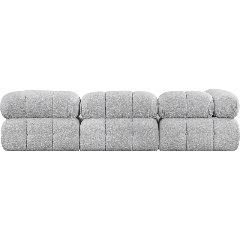 Meridian Ames Grey Boucle Fabric Modular Sectional IMAGE 3