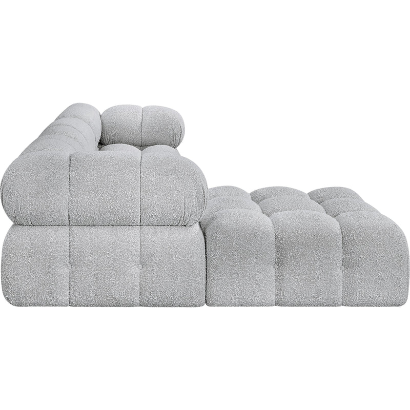 Meridian Ames Grey Boucle Fabric Modular Sectional IMAGE 7