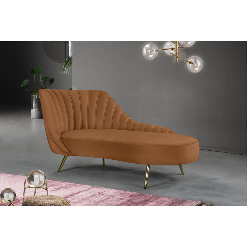 Meridian Margo Saddle Velvet Chaise IMAGE 2