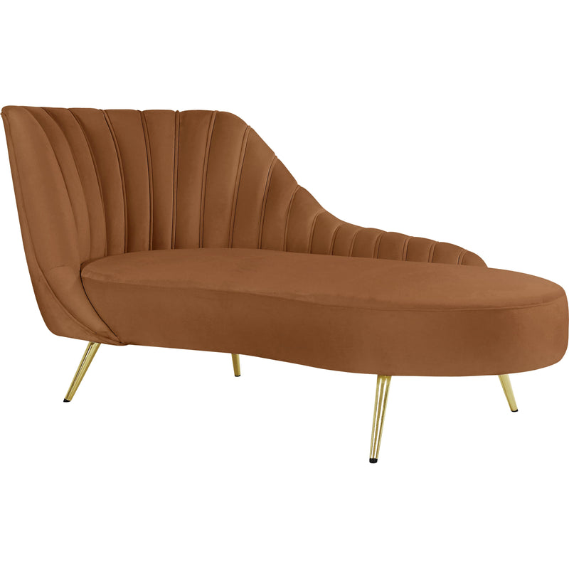 Meridian Margo Saddle Velvet Chaise IMAGE 4