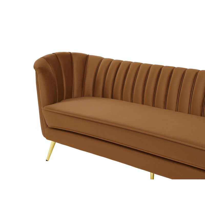 Meridian Margo Saddle Velvet Sofa IMAGE 10