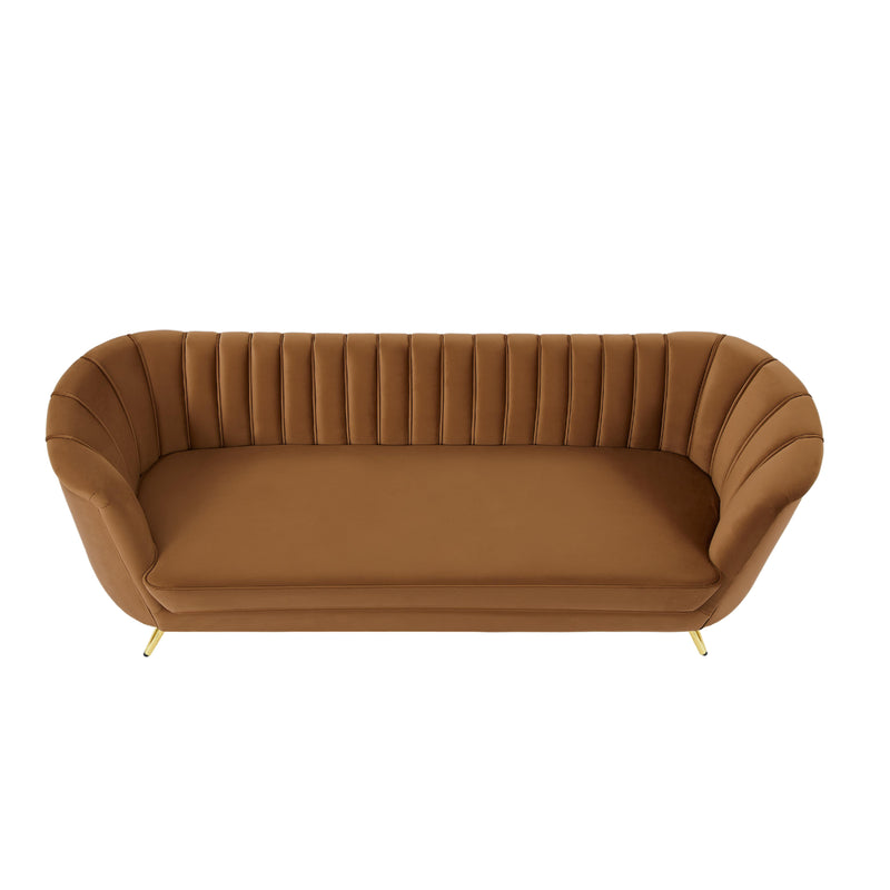 Meridian Margo Saddle Velvet Sofa IMAGE 6