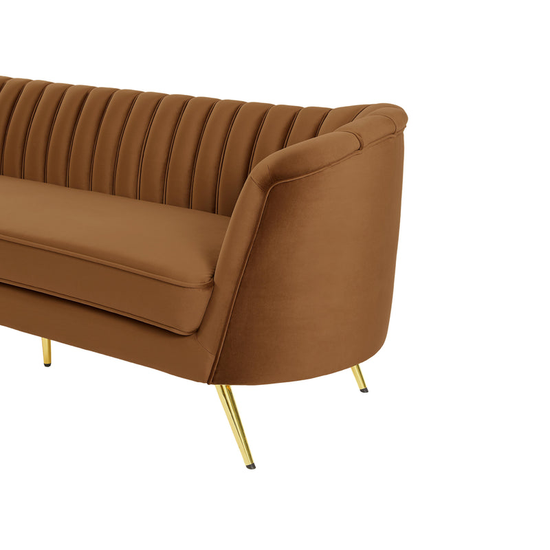 Meridian Margo Saddle Velvet Sofa IMAGE 8