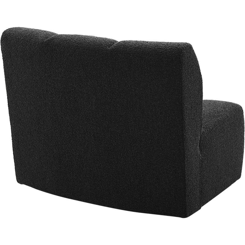 Meridian Infinity Black Boucle Fabric Modular Chair IMAGE 5