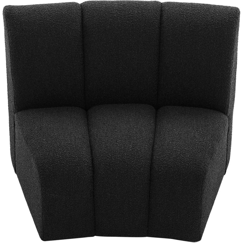 Meridian Infinity Black Boucle Fabric Modular Chair IMAGE 6