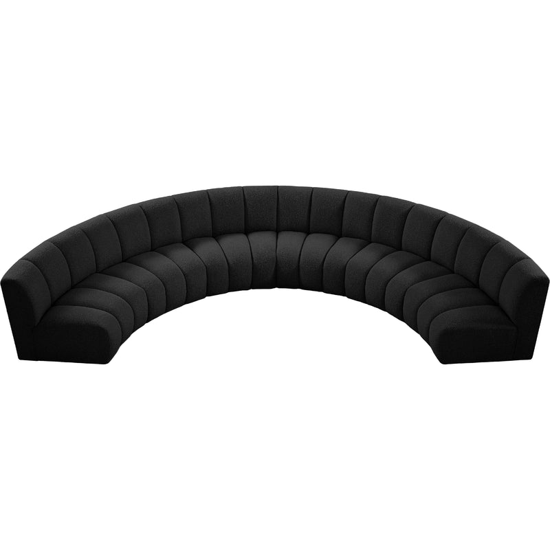 Meridian Infinity Black Boucle Fabric 6pc. Modular Sectional IMAGE 6
