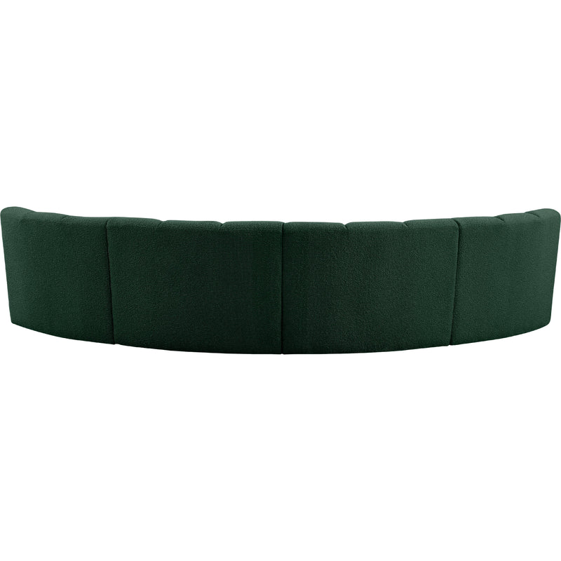Meridian Infinity Green Boucle Fabric 4pc. Modular Sectional IMAGE 4