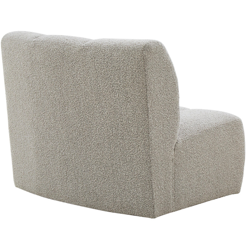 Meridian Infinity Brown Boucle Fabric Modular Chair IMAGE 5