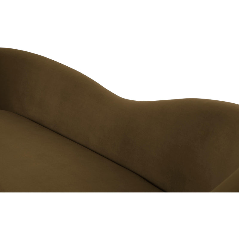 Meridian Ritz Brown Velvet Sofa IMAGE 11