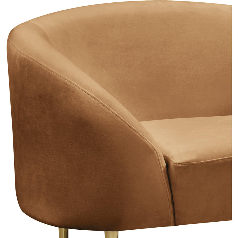 Meridian Ritz Saddle Velvet Chair IMAGE 4