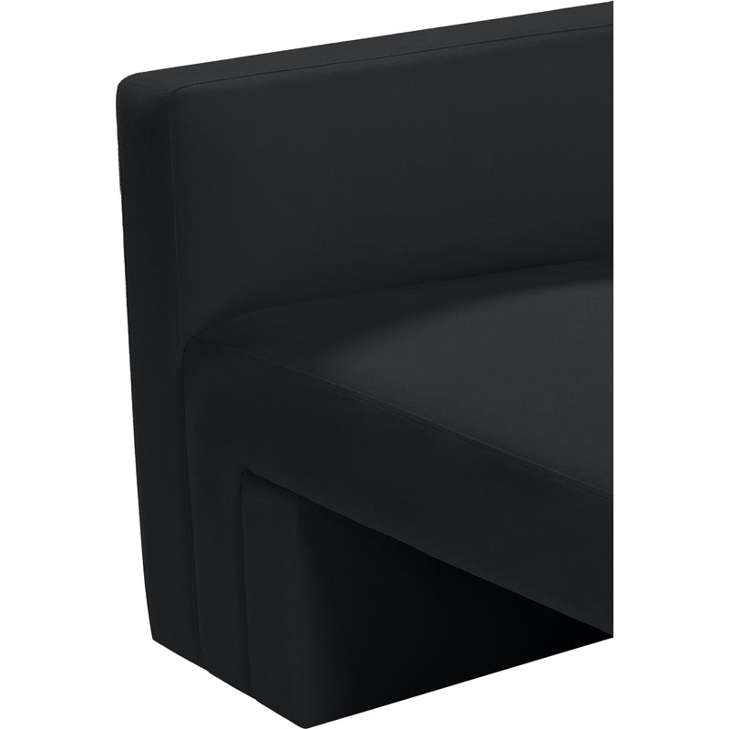 Meridian Henson Black Velvet Loveseat IMAGE 10