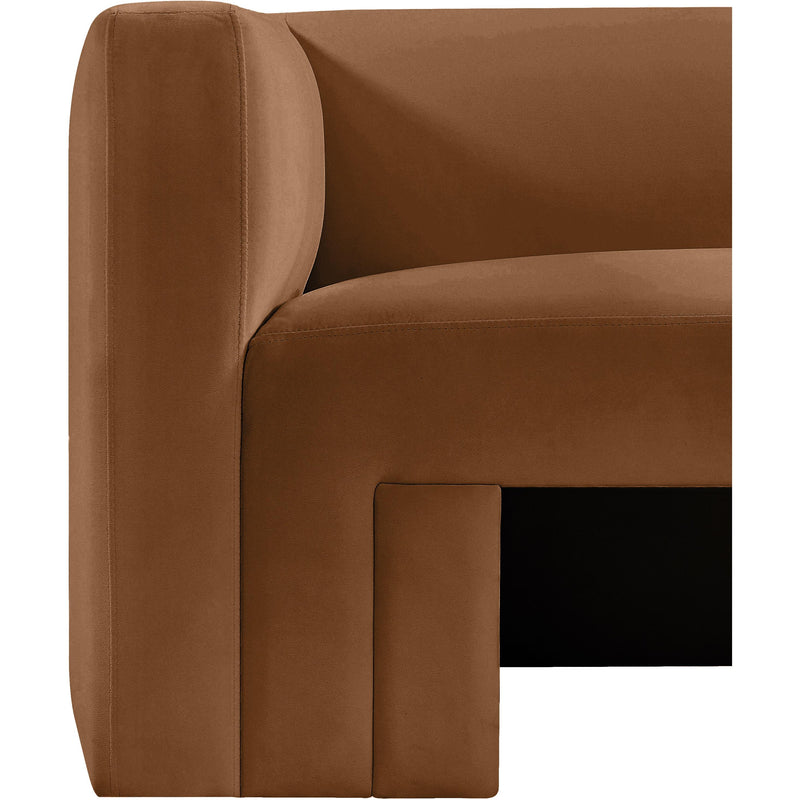 Meridian Henson Saddle Velvet Loveseat IMAGE 11