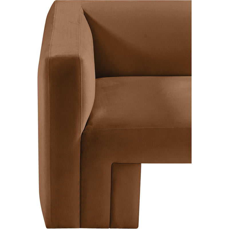 Meridian Henson Saddle Velvet Loveseat IMAGE 14