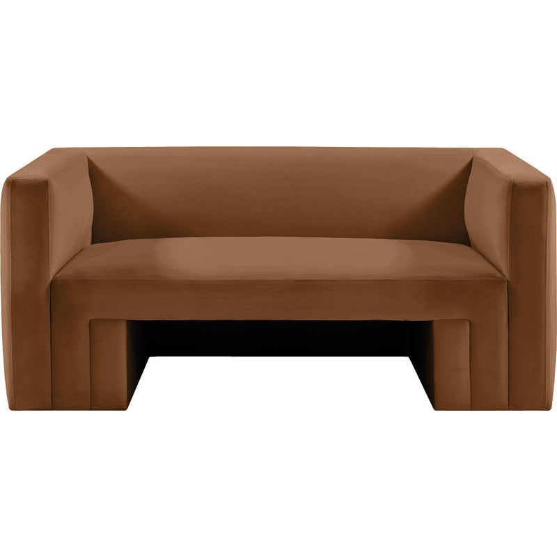 Meridian Henson Saddle Velvet Loveseat IMAGE 5