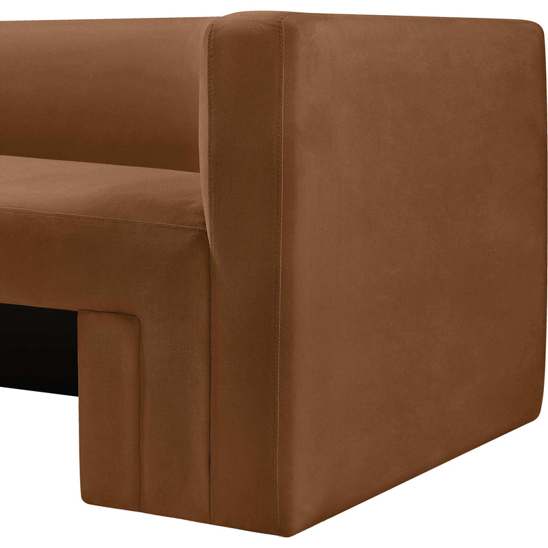 Meridian Henson Saddle Velvet Loveseat IMAGE 9