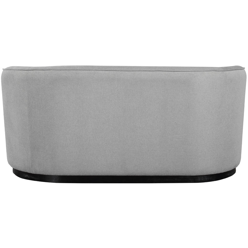 Meridian Mylah Grey Polyester Fabric Loveseat IMAGE 3