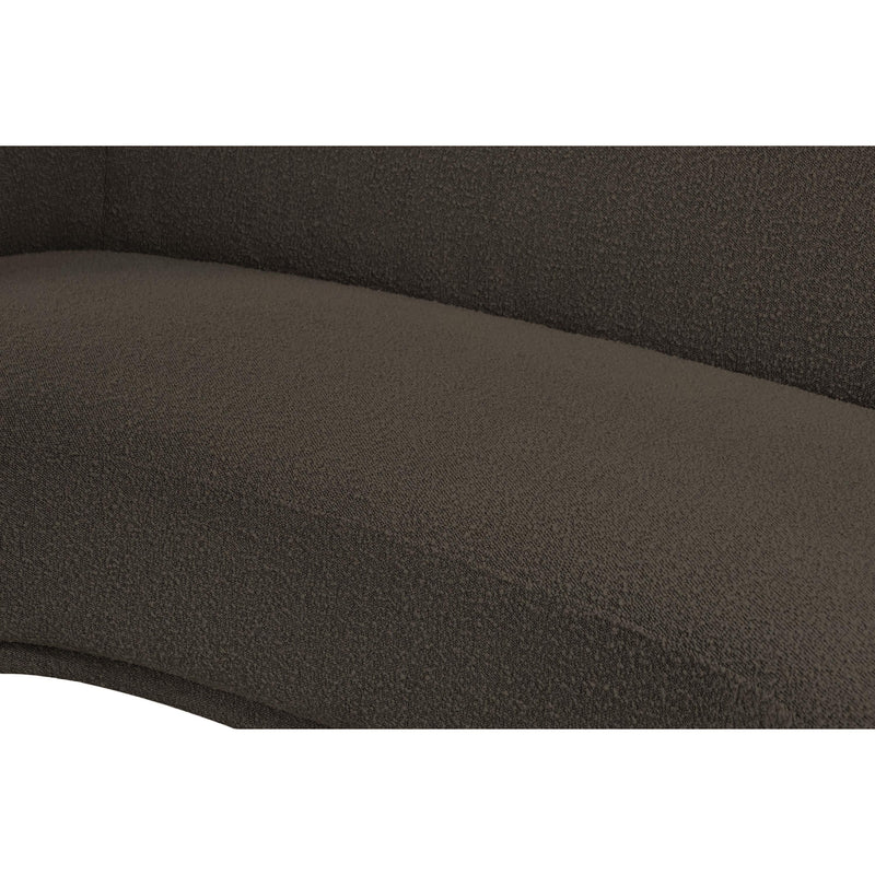 Meridian Hyde Brown Boucle Fabric Loveseat IMAGE 10