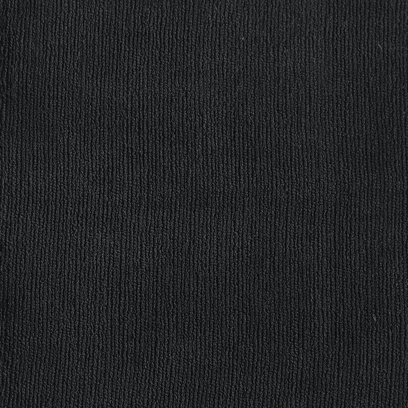 Meridian Ease Black Polyester Fabric Armless IMAGE 6